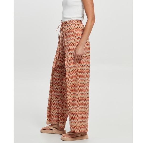 Faithfull the Brand Montero Pull-On Cover Up Pants Vadella Handmade Boho Flowy 6 - Picture 5 of 16